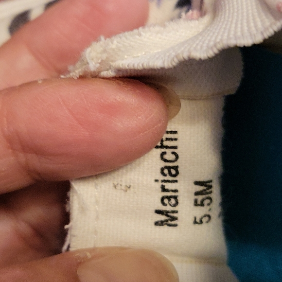 Blowfish distressed floral denim shoes - Picture 6 of 9